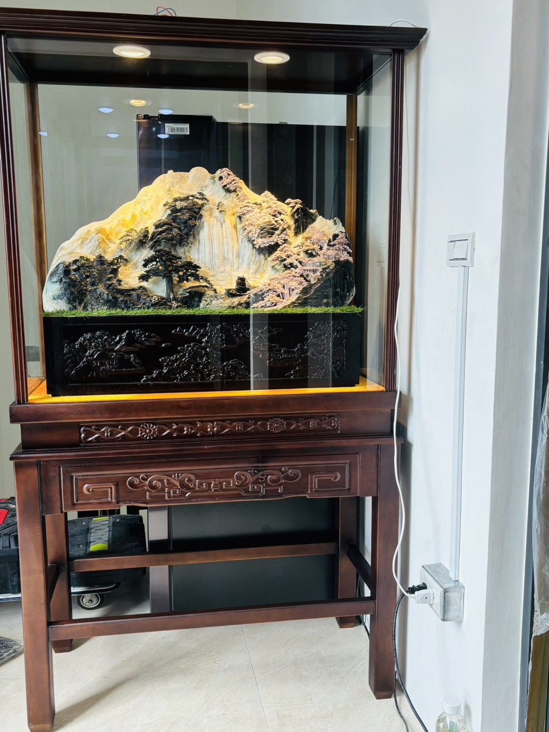 山水景觀擺件
