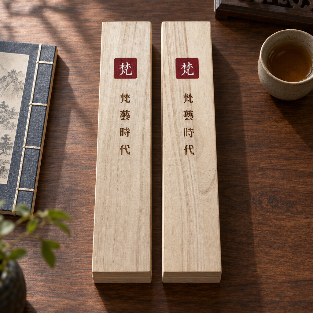 梵藝時代 二境初見 探索組 兩盒桐木禮盒 書桌情境(書與茶具不含)